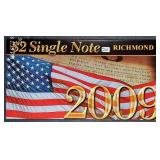 2003-A  $2 FRN  CU  Serial # begins 2008 XXXXD