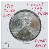 1997  $1 Silver Eagle   Unc