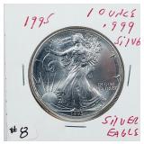1995  $1 Silver Eagle   Unc