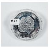 2018  $8 Canada  Bison  1 1/4 oz .9999 silver