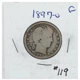 1897-O  Barber Quarter   G
