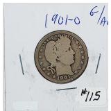 1901-O  Barber Quarter   G/AG