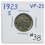 1923-S  Buffalo Nickel   VF-25
