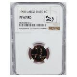 1960  Large Date  Lincoln Cent   NGC PF-67 RD