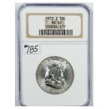 1953-S  Franklin Half Dollar   NGC MS-65