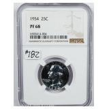 1954  Washington Quarter   NGC PF-68