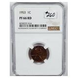 1953  Lincoln Cent   NGC PF-66 RD