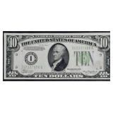 1934-A  $10 Federal Reserve Note   XF  IA Block