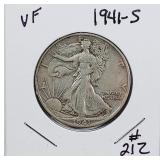 1941-S  Walking Liberty Half Dollar  VF