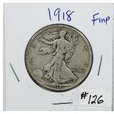 1918  Walking Liberty Half Dollar   F
