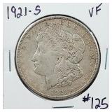 1921-S  Morgan Dollar   VF