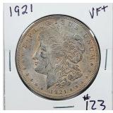 1921  Morgan Dollar   VF+