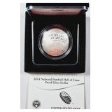 2014-P  Baseball HOF  Comm. Silver Dollar   Proof