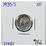 1935-S  Mercury Dime   XF