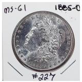 1885-O  Morgan Dollar   MS-61