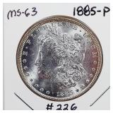 1885-P  Morgan Dollar   MS-63