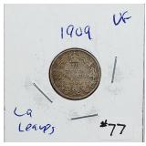 1909 Large Leaves  Canada  10 Cents   VG