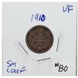 1910 Small Leaf  Canada  10 Cents   VF