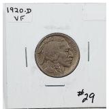 1920-D  Buffalo Nickel   VF