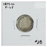1877-CC  Seated Liberty Dime   F-VF