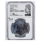 2024  Morgan Dollar  NGC MS-70 Signature spots