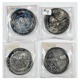 4 different  South Dakota Souvenir Dollar tokens