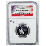 2007-S  Wyoming Silver State Quarter  PF-69 UC