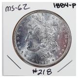1884-P  Morgan Dollar   MS-62
