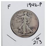 1942-P  Walking Liberty Half Dollar  F