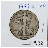 1923-S  Walking Liberty Half Dollar   VG