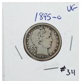 1895-O  Barber Quarter   VG