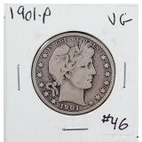 1901  Barber Half Dollar   VG
