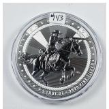Scottsdale Mint    5 troy oz .99999 silver round