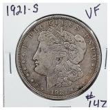 1921-S  Morgan Dollar   VF