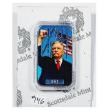 Fight, Fight, Fight 1 oz Silver Serialized  bar