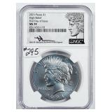 2021  Peace Dollar High Relief  NGC MS-70 Mercanti