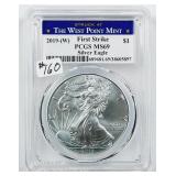 2019-(W)  $1 Silver Eagle   PCGS MS-69