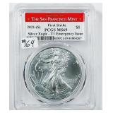 2021-(S)  $1 Silver Eagle   PCGS MS-69