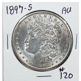 1897-S  Morgan Dollar   AU