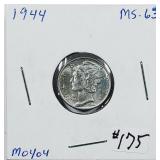 1944  Mercury Dime   MS-63