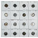 16  Roosevelt Dimes  1980 - 1999-D   BU