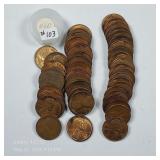 Roll of circulated; 1944-D  Lincoln Cents