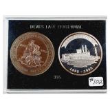Devils Lake Centennial 2-coin Token set #396