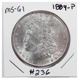 1889-P  Morgan Dollar   MS-61