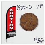 1922-D  Lincoln Cent   VF