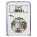 1922  Peace Dollar   NGC MS-64
