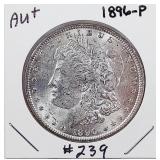 1896-P  Morgan Dollar   AU+