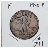 1940-P  Walking Liberty Half Dollar  F
