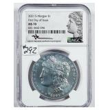 2021-S  Morgan Dollar   NGC MS-70  Mercanti label
