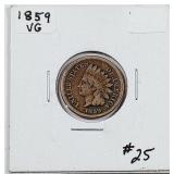 1859  Indian Head Cent   VG